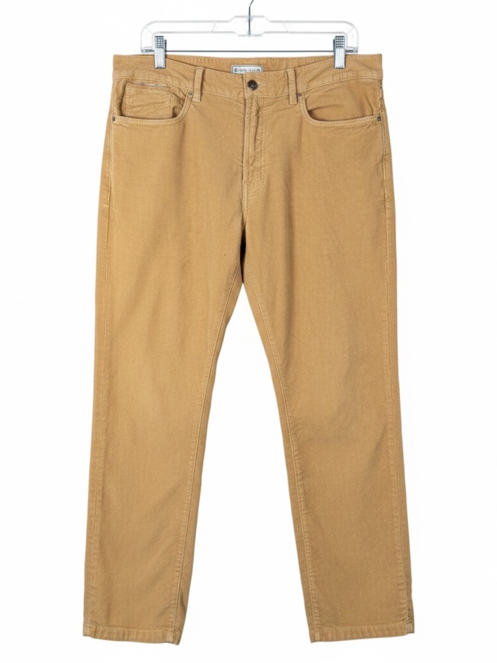 Peter Millar Corduroy Pants Mens 34 x 29 Tan Cotton Stretch Straight Leg Trouser